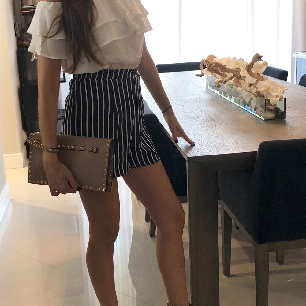 Shop17 White Ruffle Striped Romper - Picture 5 of 6